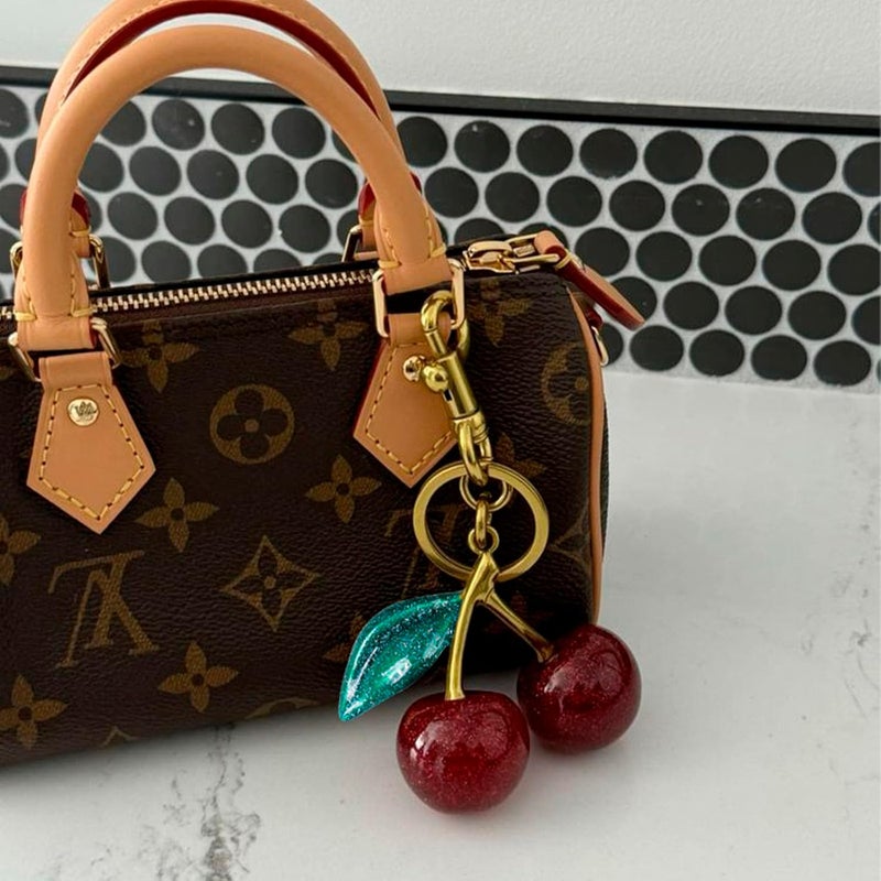 FASTFAIRY Keychain Cherry Bag Charms Purse: Key Chains Women Cute - Car keyrings leather handbags - Valentines Day Gifts - Image 5